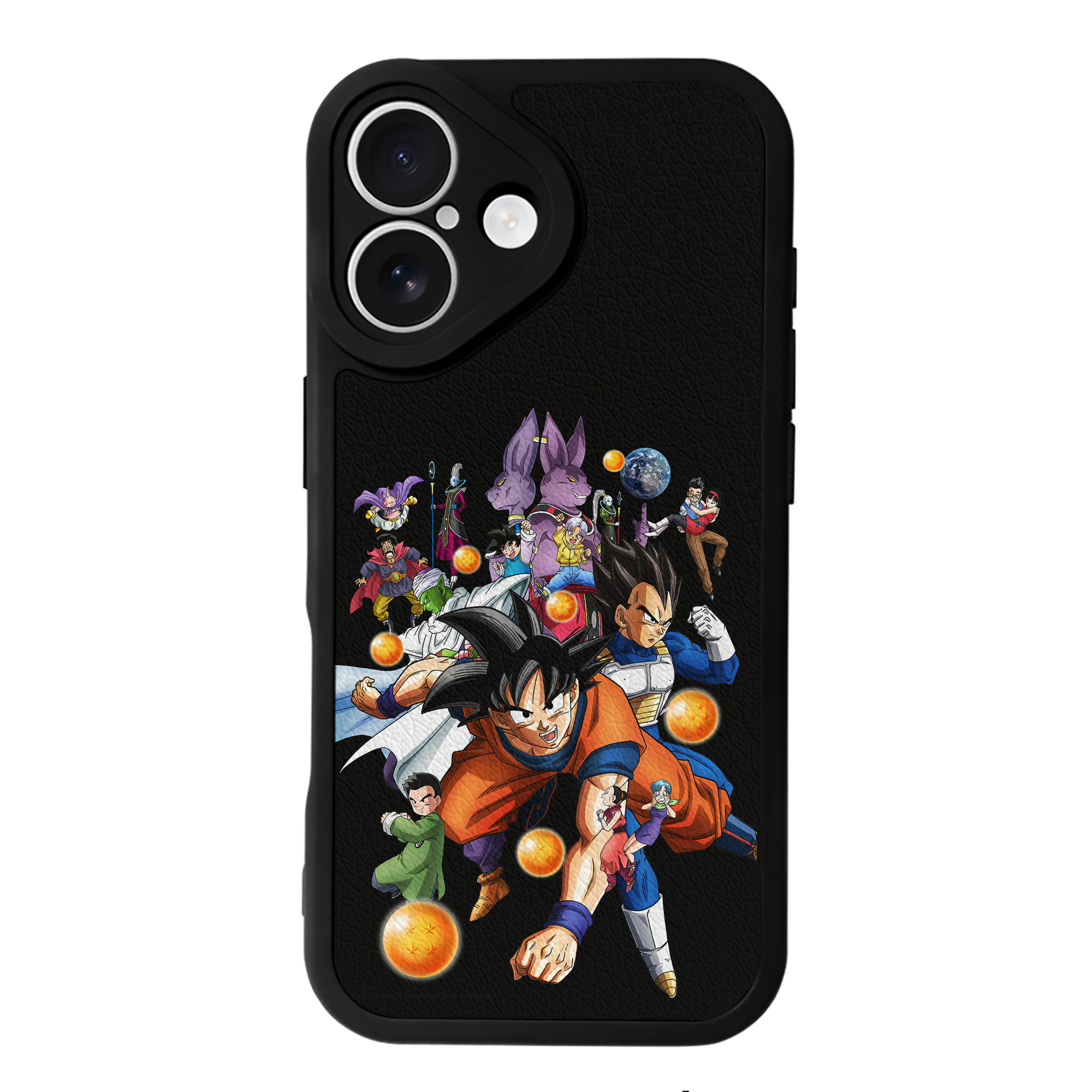 （画像用） ドラゴンボール DRAGON BALL 【iPhone 16シリーズ対応】シリコンスマホケース（レザー調） 材質：シリコン
